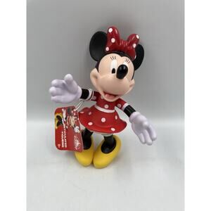 Disney Parks Minnie Mouse Articulated Plastic Figure 7” New
